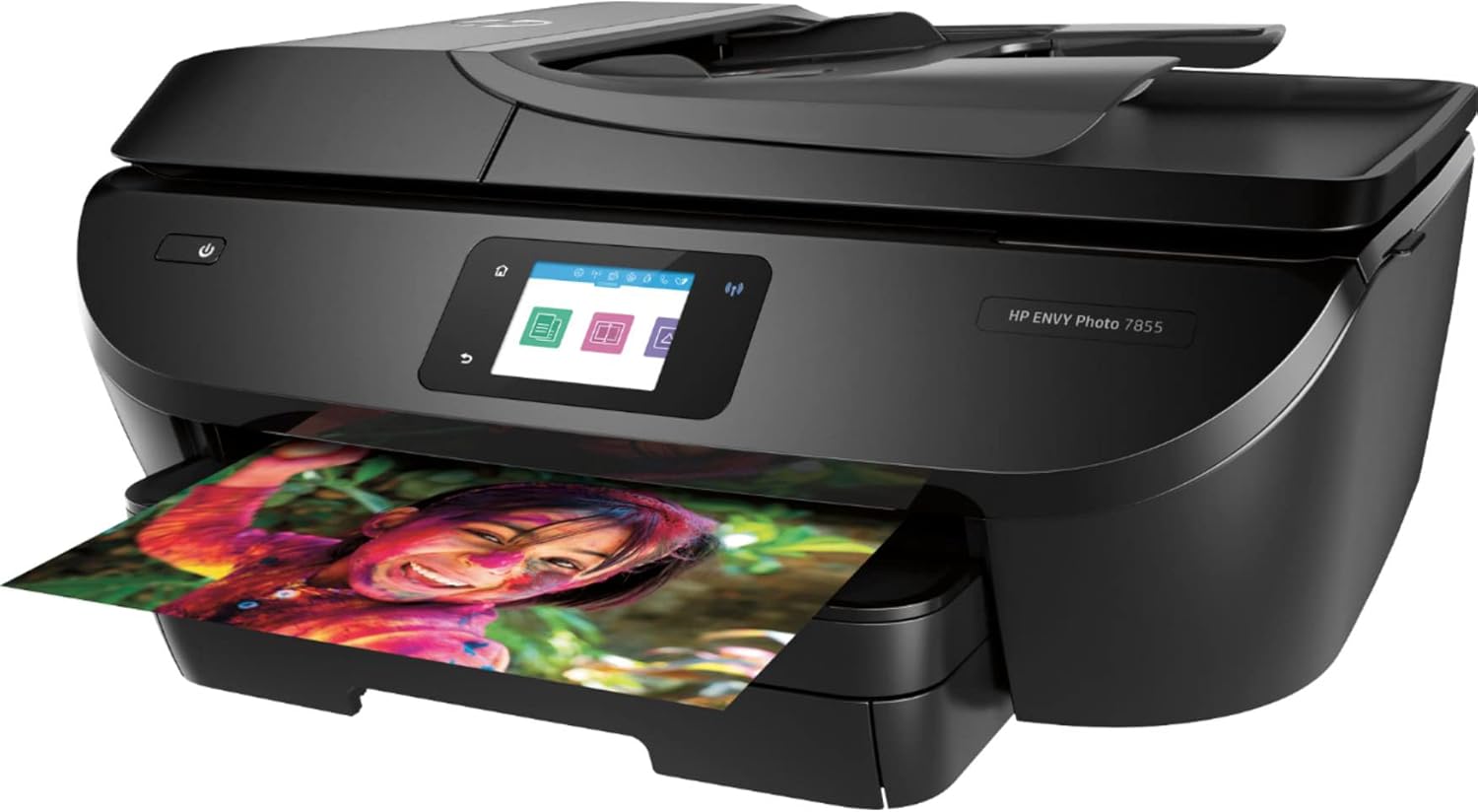 HP ENVY 78 55 Wireless All-In-One Color Inkjet Photo Printer, Black- Print Copy Scan Fax - 2.65