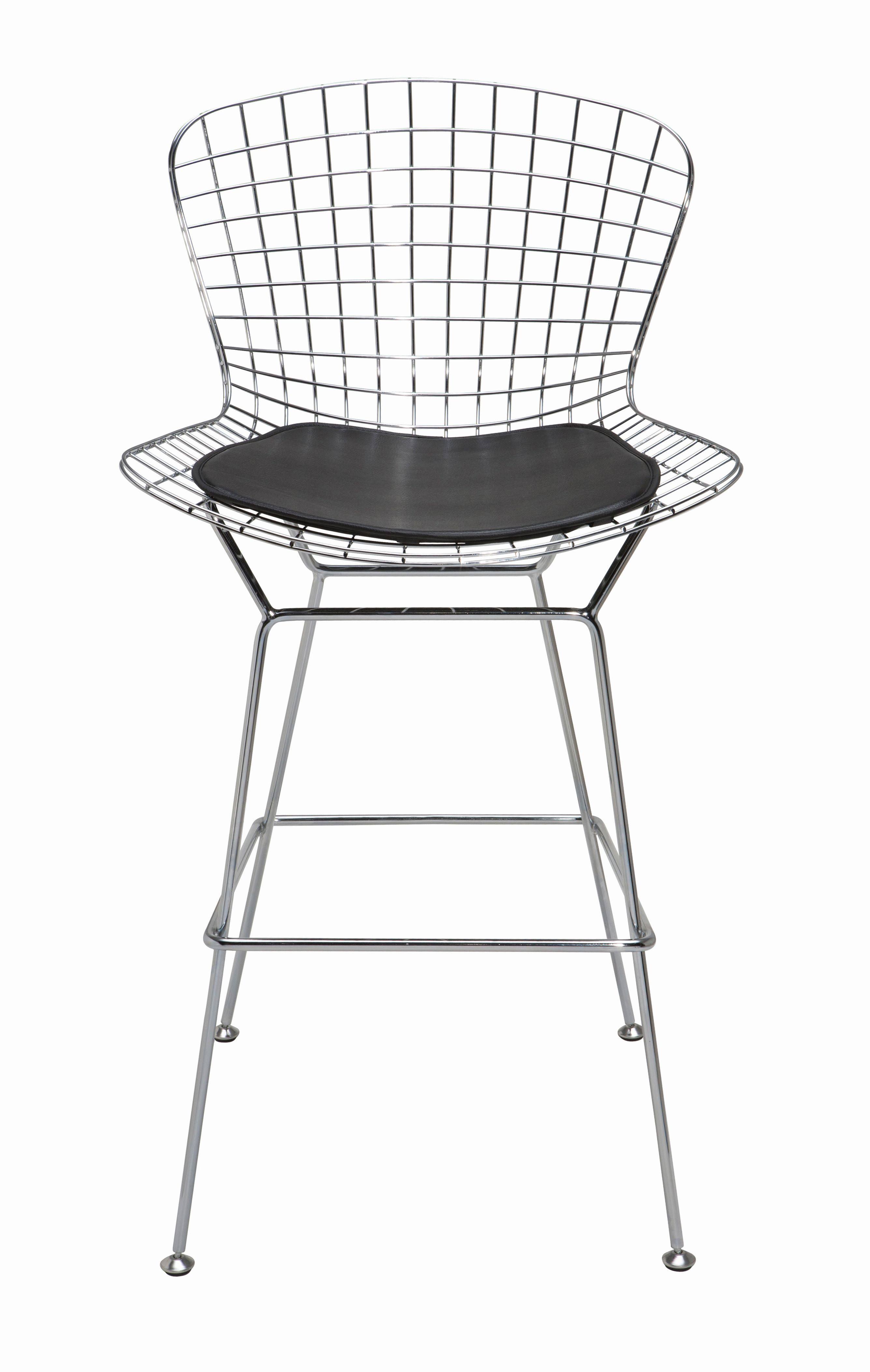 Nuevo Black Wireback Counter Stool