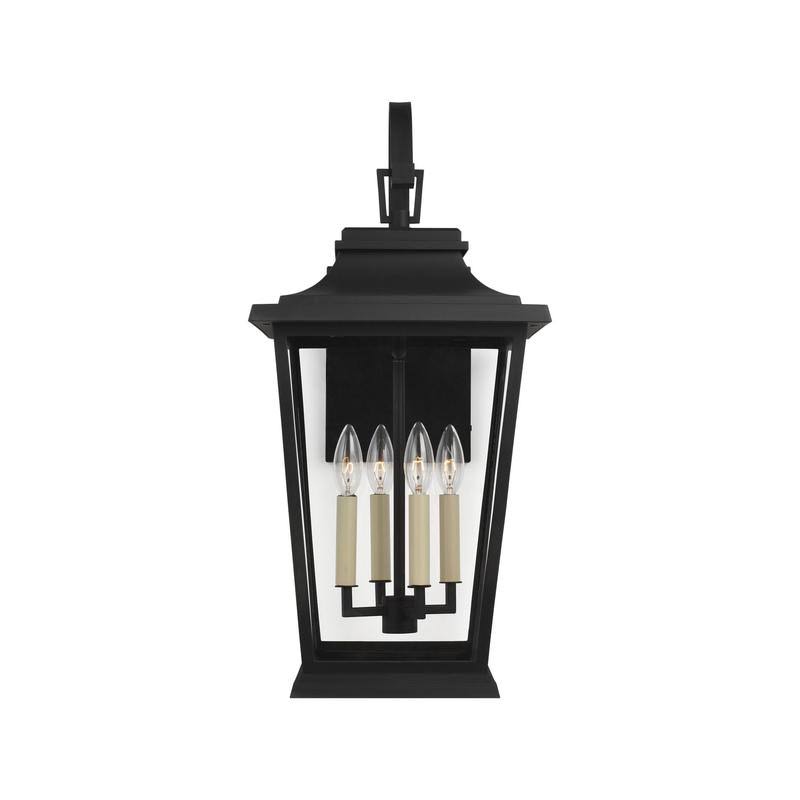 Feiss OL15400TXB Warren Textured Black 1-Light Outdoor Wall Lantern