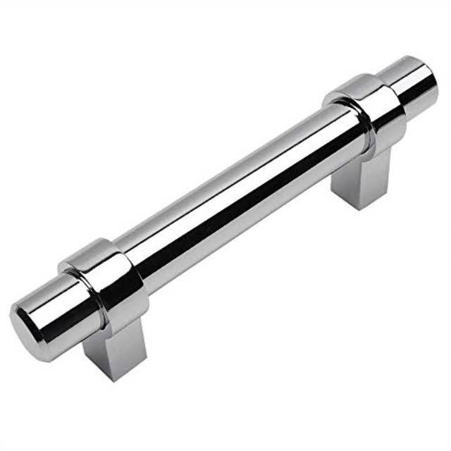 Cosmas 161-4CH Polished Chrome Contemporary Bar Cabinet Handle Pull - 4x22 Hole Centers - 10 Pack
