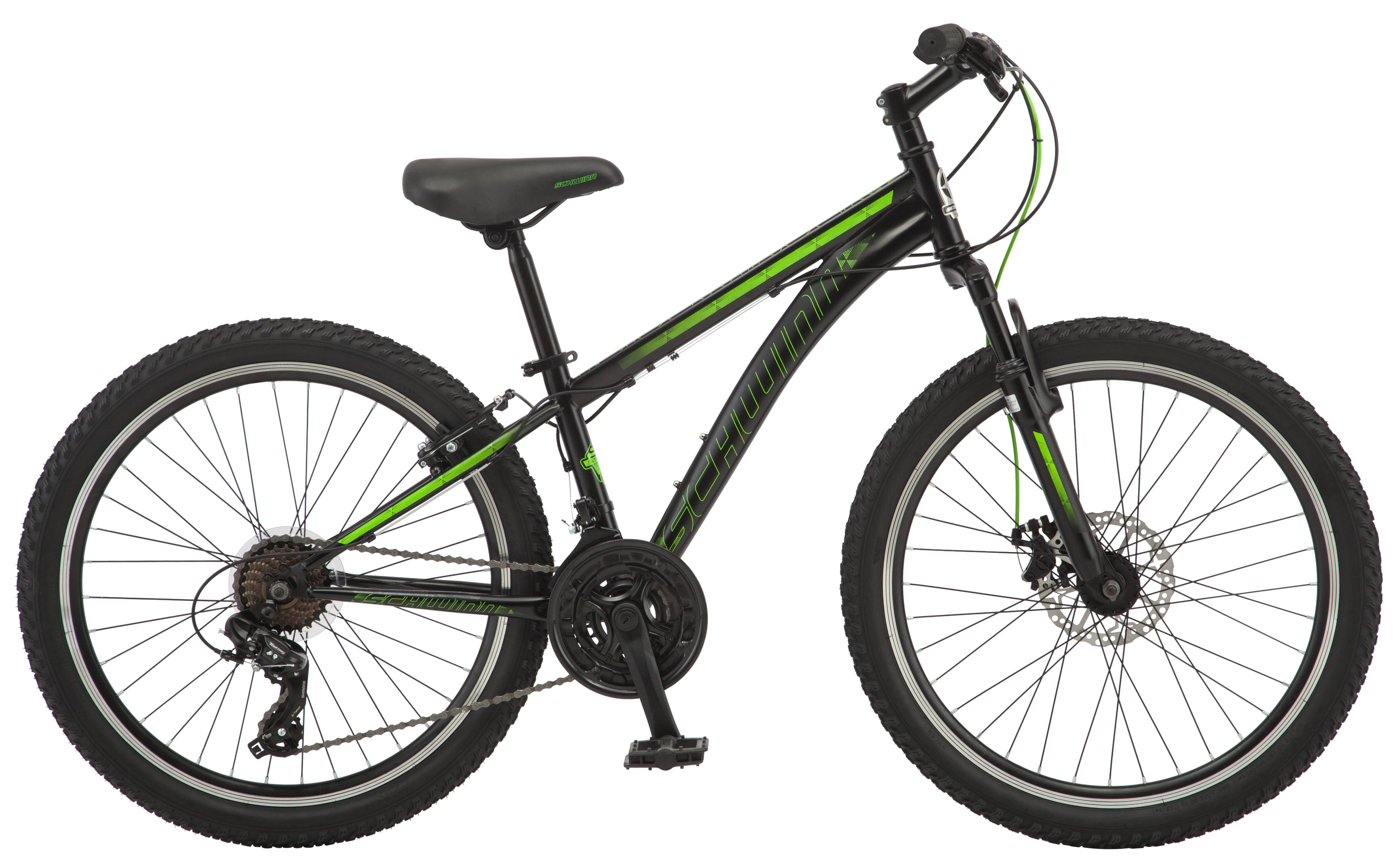 Schwinn Sidewinder Mountain Bike, 24-Inch Wheels, Boys Frame, Black