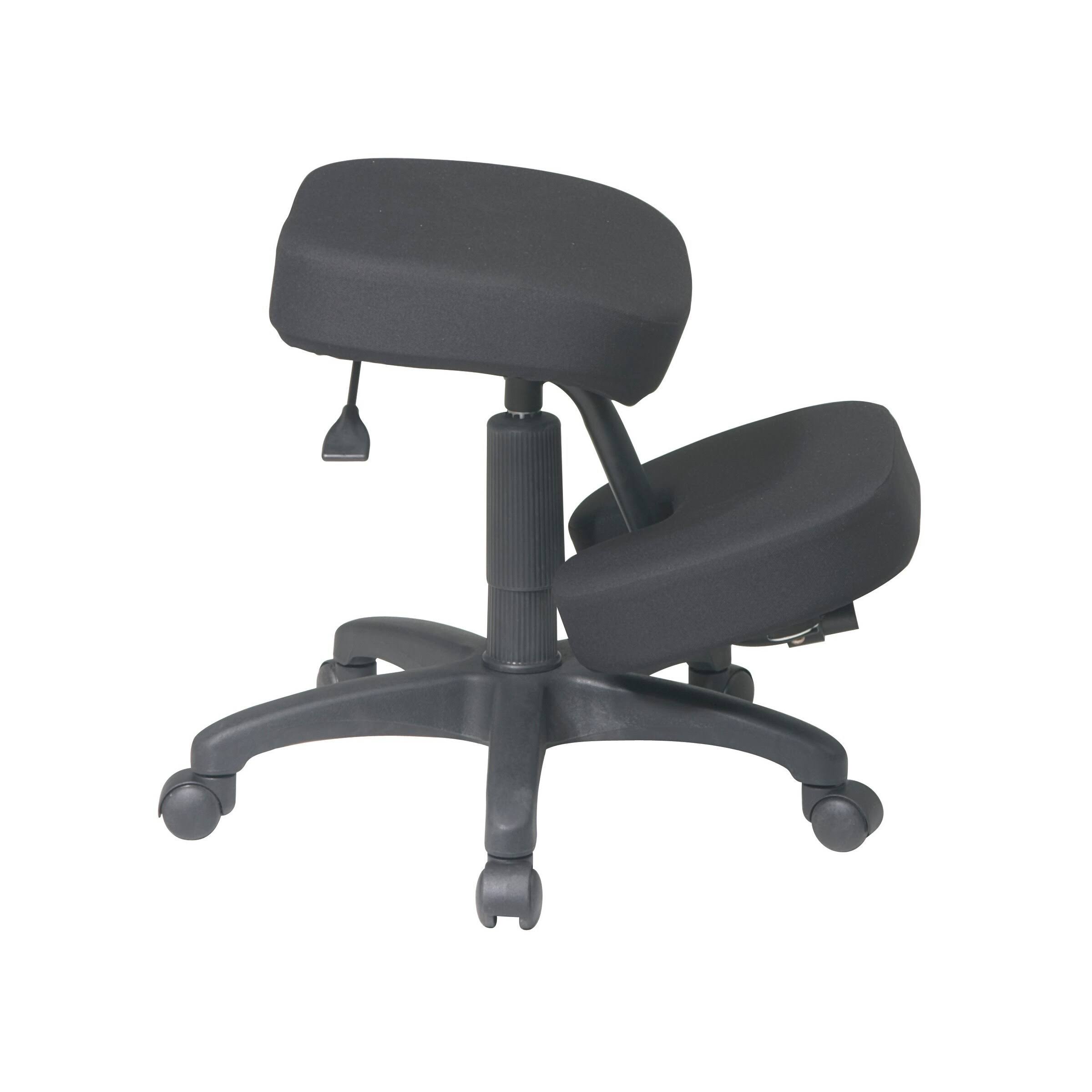 Office Star (KCM1425) Black Ergonomically Designed Knee Chair
