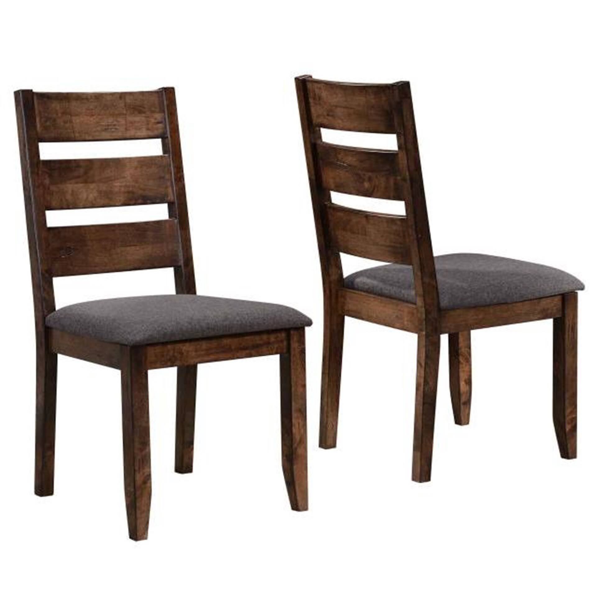 Milano Rustic Knotty Ladder Back Dining Chairs (Set of 2)