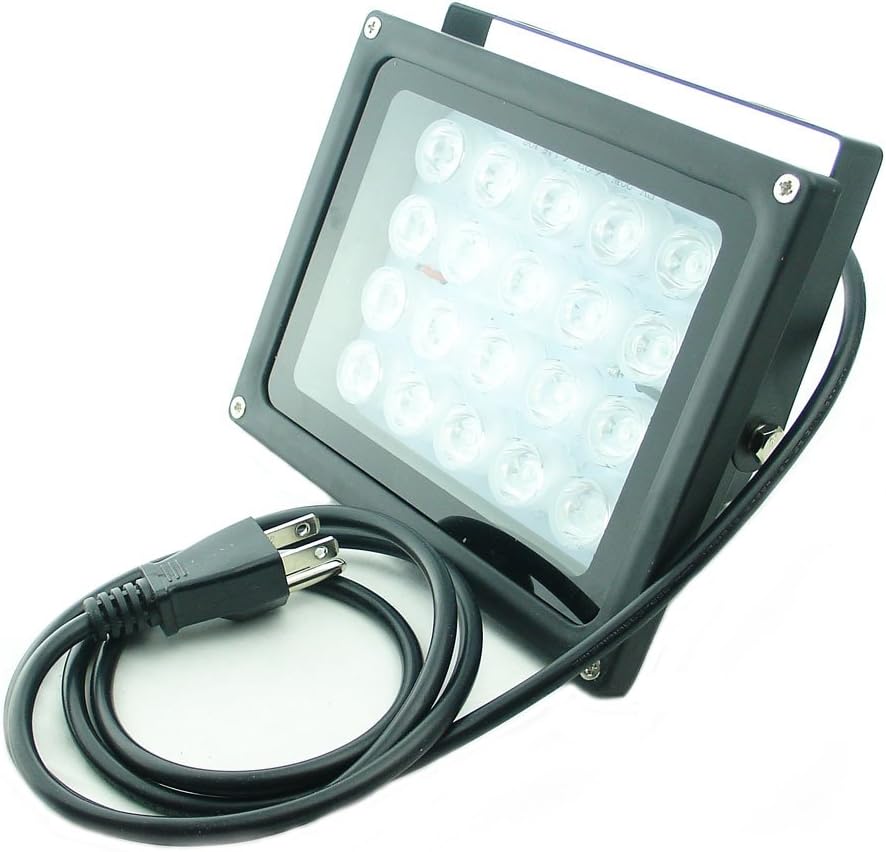 QUANS 110V 20W UV Ultra Violet High Power LED Light for Curing Glue Blacklight Fishing Aquarium with US Plug