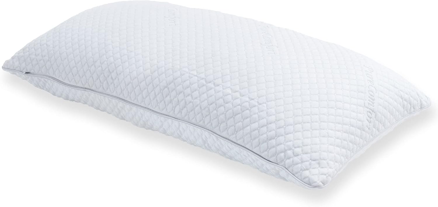 PureComfort Memory Foam Pillow - Neck & Shoulder Pain Relief Pillow - Adjustable Hypoallergenic Memory Foam Pillow for Back, Stomach, or Side Sleepers (King)
