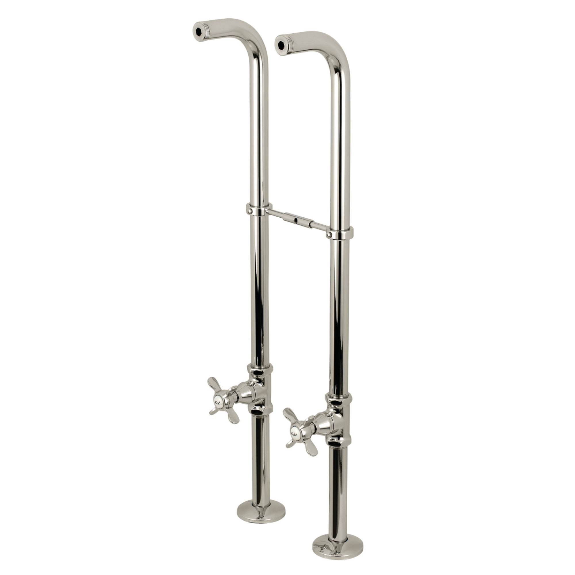 Kingston Brass CC266S6BEX Freestanding Supply Line Package, Polished Nickel
