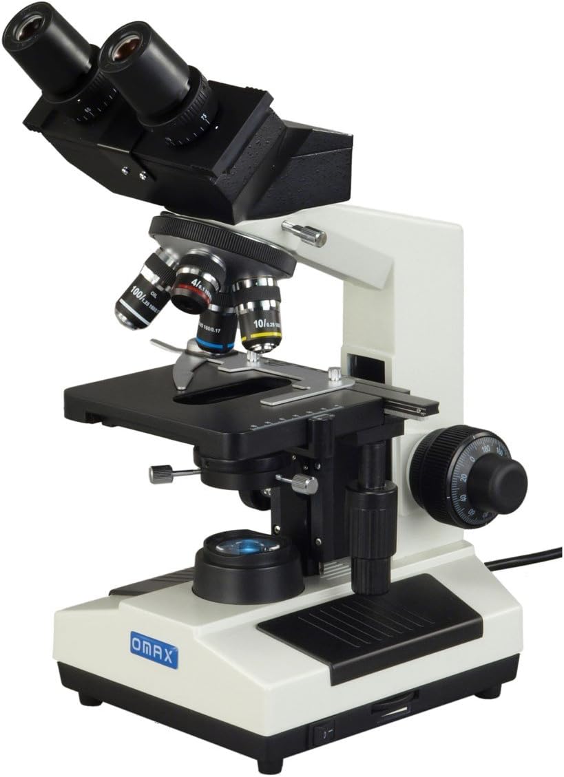 OMAX 40X-2000X Binocular Dry Darkfield Compound Biological Microscope with Replaceable LED Light