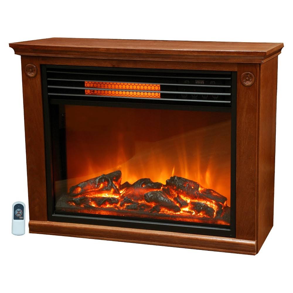 Warm Living 1500W Electric Infrared 1200 Sq ft Large Fireplace