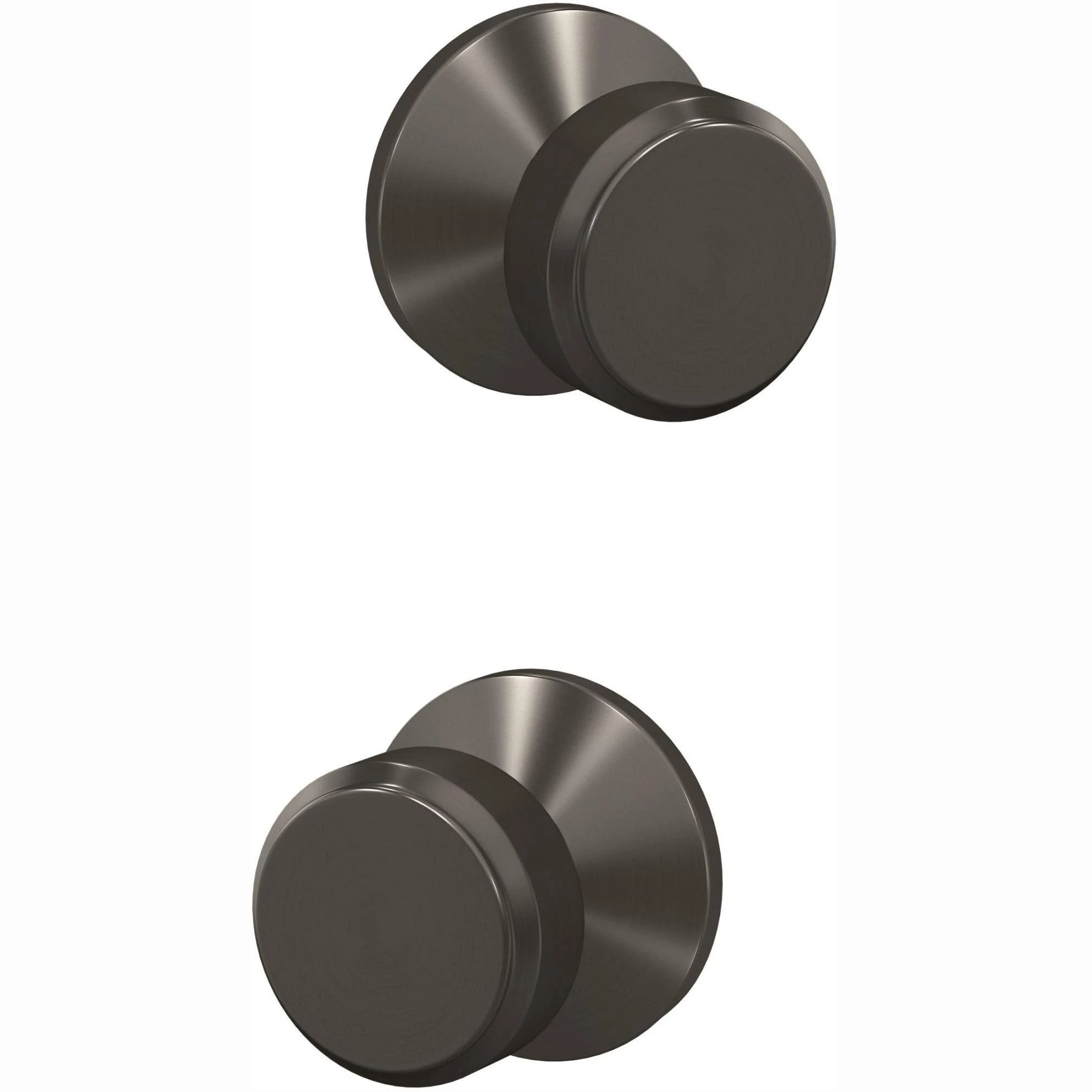 Schlage FC21BWE619KIN Bowery Knob with Kinsler Rose Passage and Privacy Lock Satin Nickel Finish