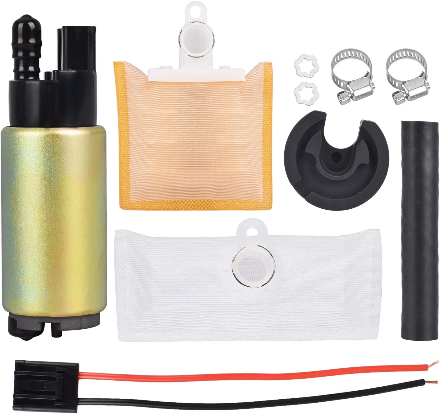 New Electric Intank Fuel Pump Replace# E2157 Compatible with 1990 1991 1992 1993 1994 1995 1996-2004 Ford; 1993-2002 Lincoln & Mazda;1990-2001 Mercury; Mitsubishi, Acura, Jaguar, KIa Fuel Pump