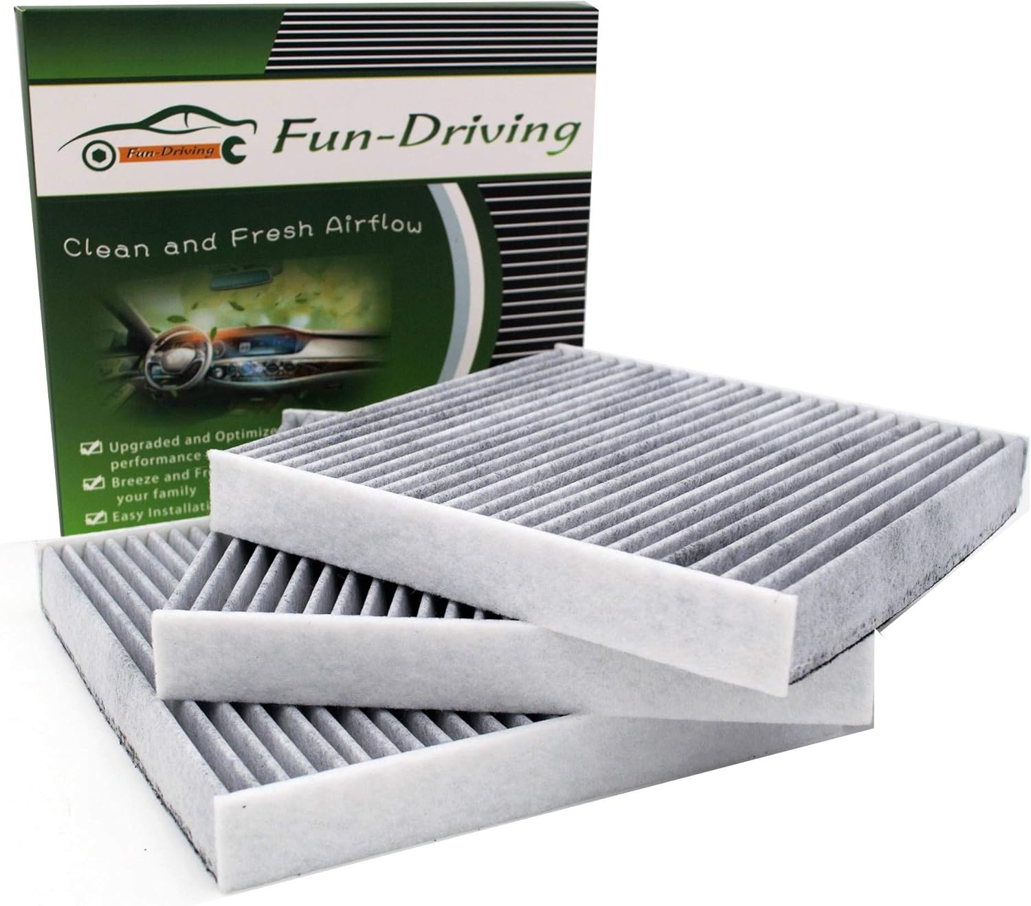 3 Pack FD182 Cabin air filter for Civic,CR-V,CR-Z,Fit,HR-V,Insight,Replace CF11182,CP182,80292-TF0-G01