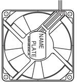 DC Fans DC Axial Fan, 80x32mm, 24VDC, 58.6CFM, Flange, 2-Wire, (Pack of 2)(3112KL-05W-B60-E00) Pack of 2