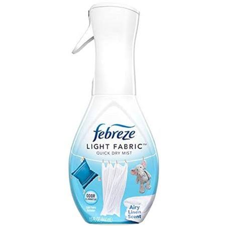 Febreze Light Fabric Quick Dry Mist, Airy Linen Scent, 15 fl oz ( Pack of 6)