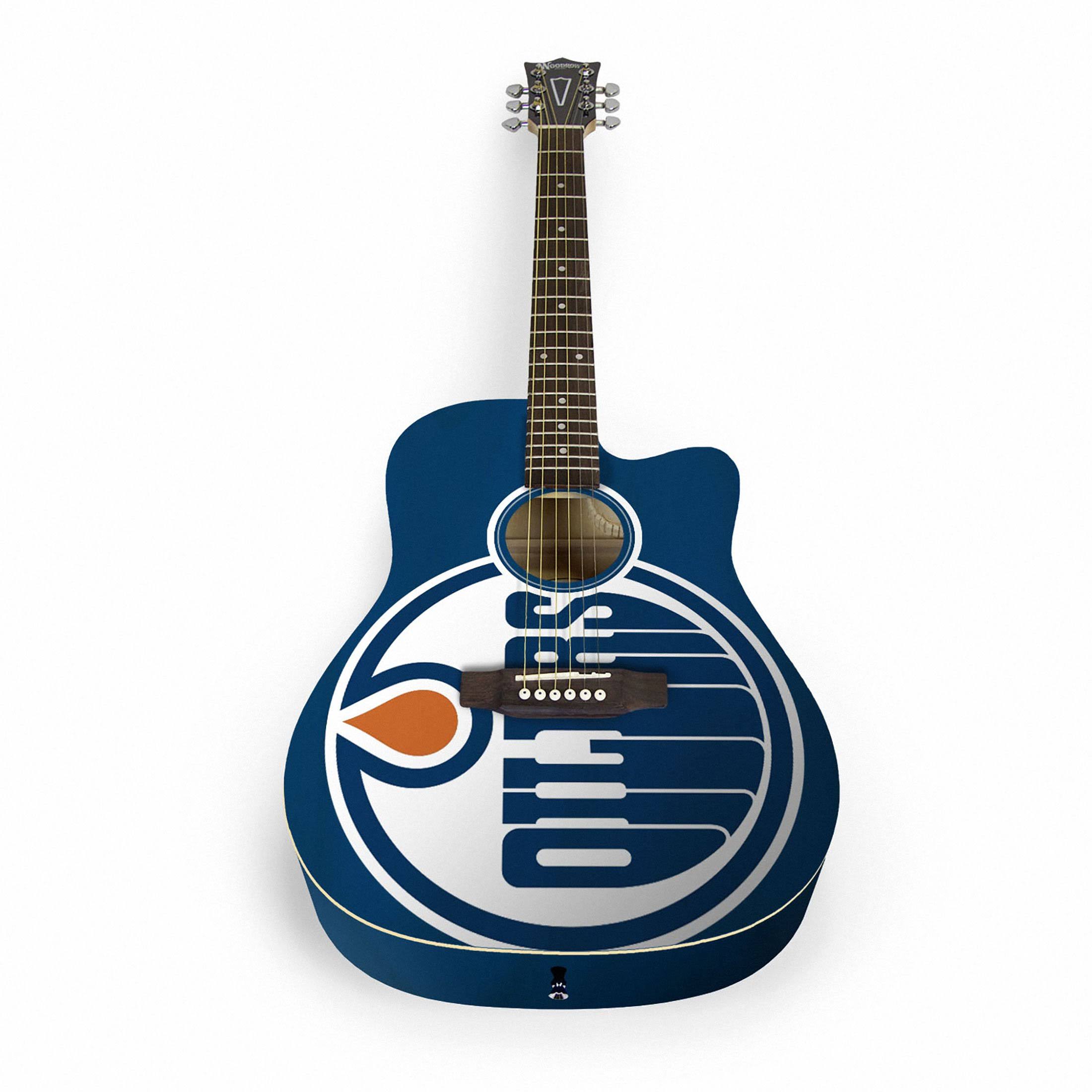 Woodrow Edmonton Oilers Acoustic Guitar