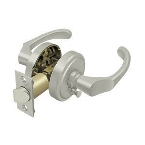 Deltana PRCLR2U15-LH Chapelton Lever Privacy Left Hand, Brushed Nickel