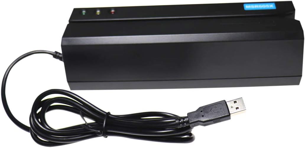 MSR605X USB Card Reader Writer Mag Swipe 3-Track Compatible w/ MSR206 MSR605 MSR606