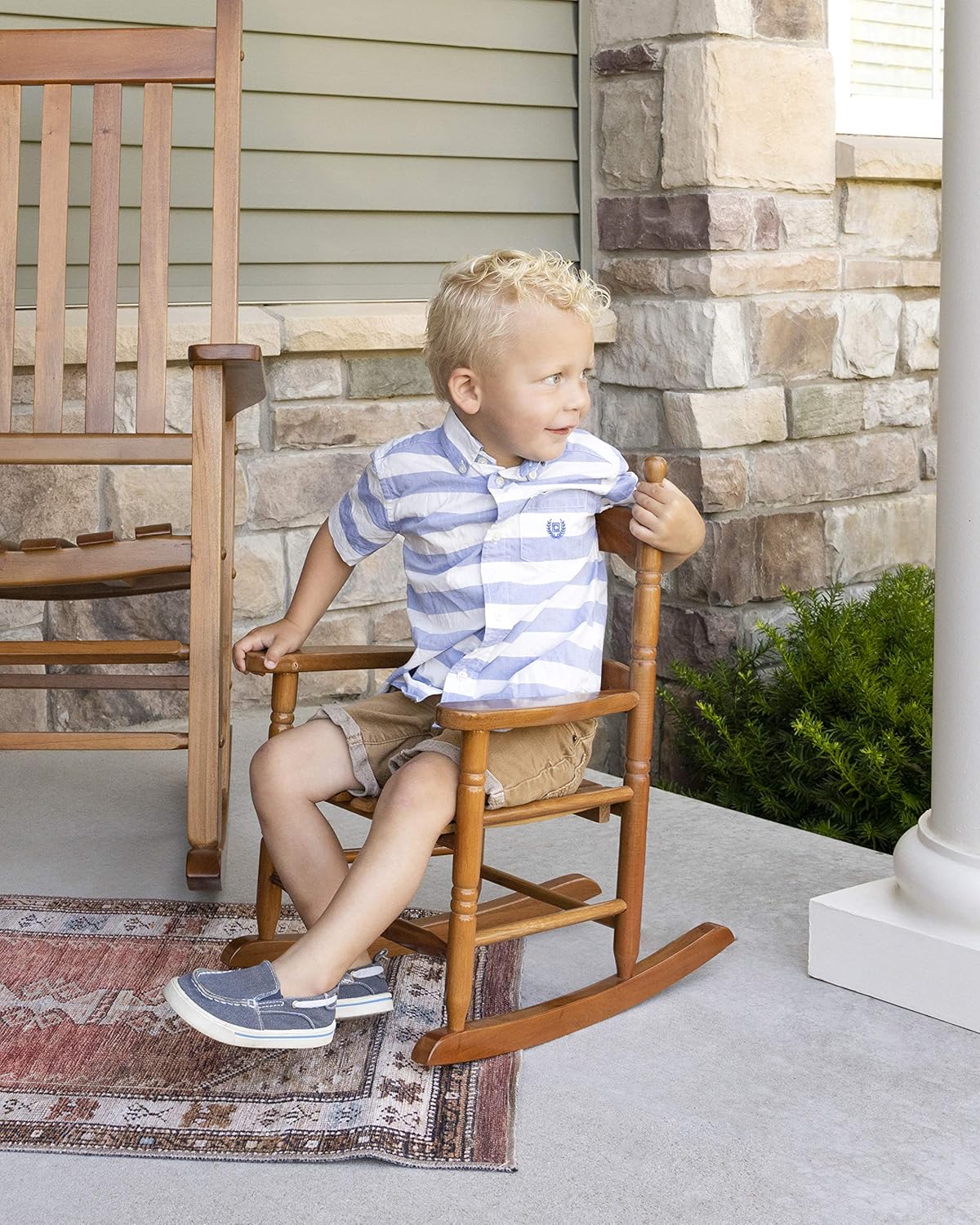 Woodlawn&Home, 881253, Classic Child's Porch Rocker, White Pack of 2