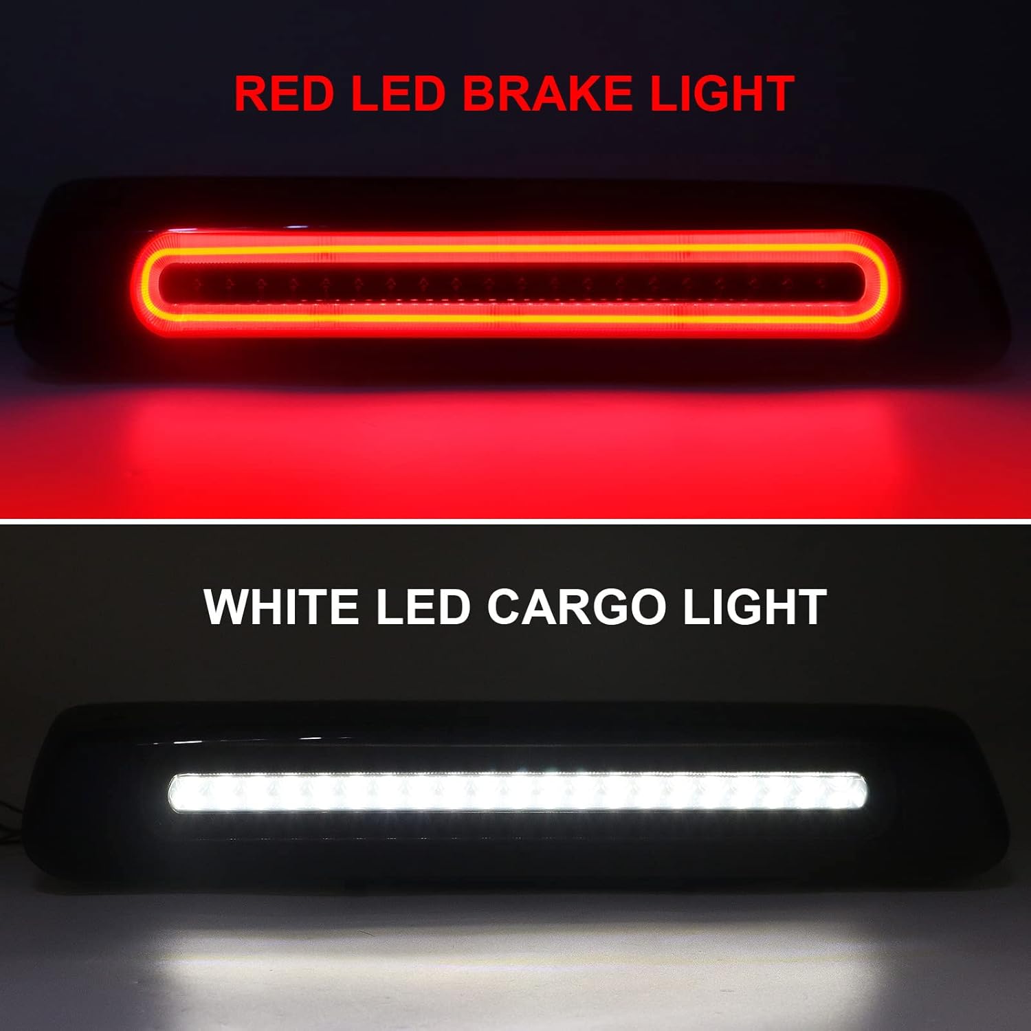 LED 3rd Brake Light, High Mount Stop Light for F150 2004-2008, 2007-2010 Explorer Sport Trac, 2006-2008 Mark LT High Mount third Stop Brake Light White Cargo Lamp, Smoked Lens