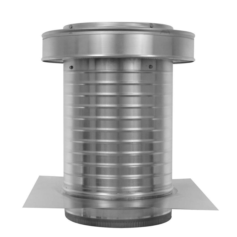 Active VENTILATION 10 in. Dia. Aluminum Keepa Roof Jack with 2 in. Tail Pipe in Mill Finish KV-10-TP