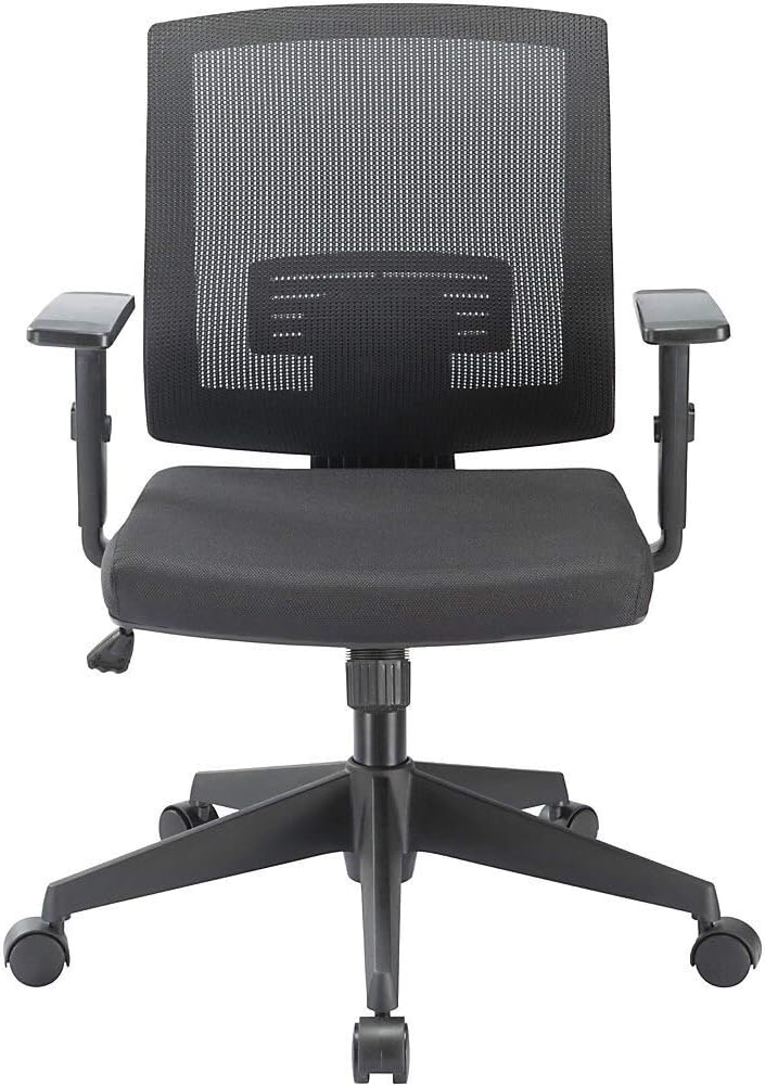 Lorell Soho Mid-Back Task Chair, Black
