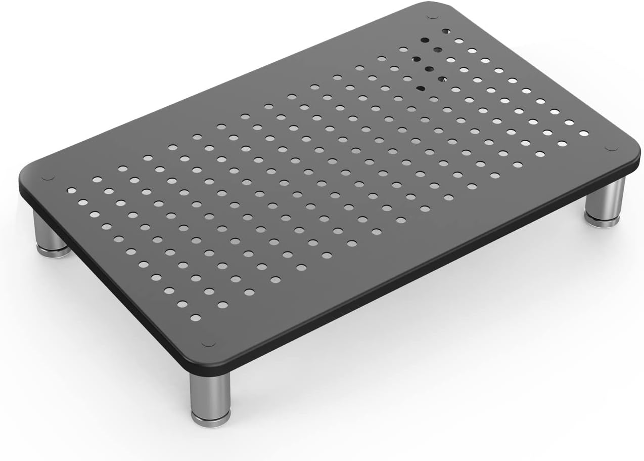 Husky Mounts Monitor Riser Laptop Stand, Adjustable Legs, Stackable, 14.5