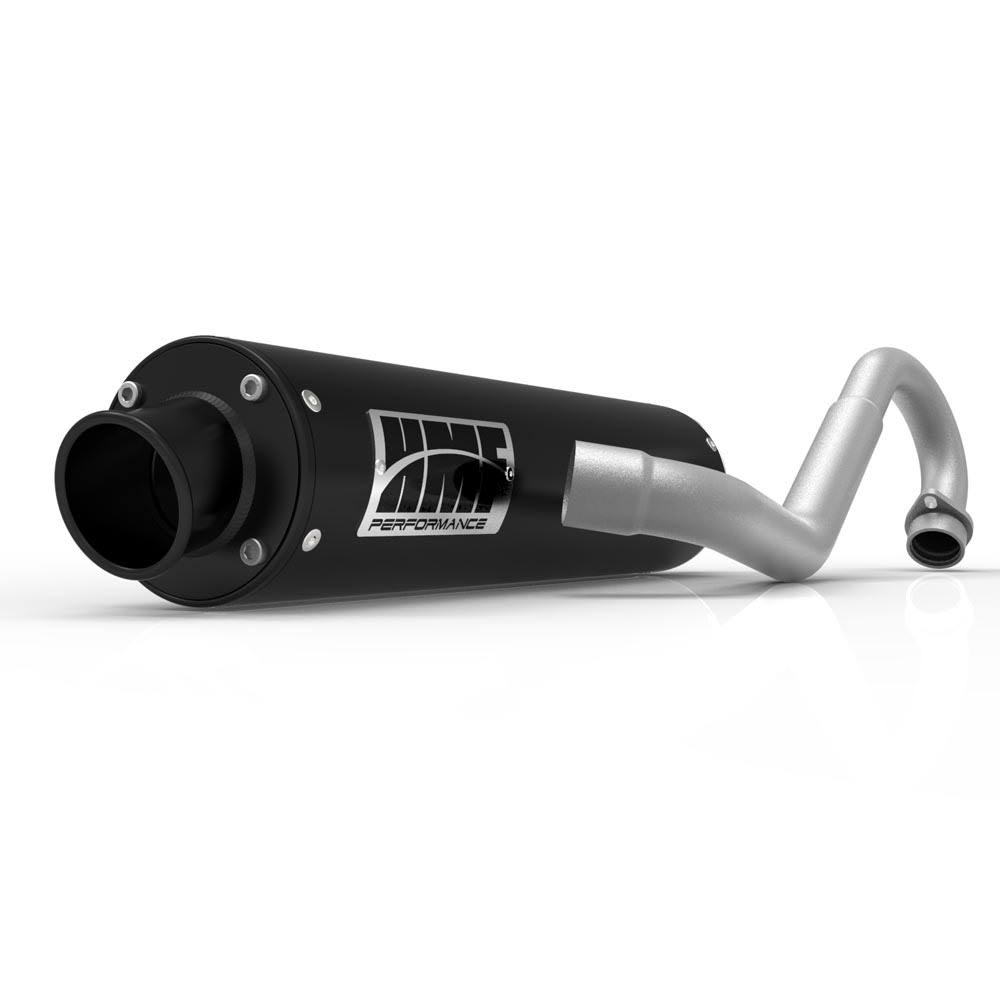 HMF Racing Black Performance Full System Exhaust for Honda TRX 450R 06-14 End Cap- Turn-Down-Black