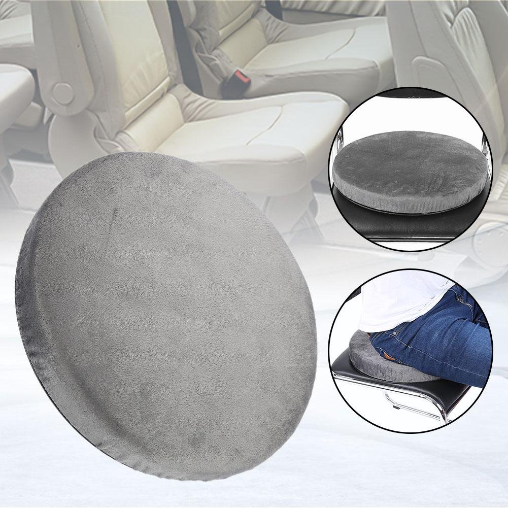 Alucy Rotating Car Swivel Seat, 360 Degree Rotation Converts Any Chair Cushion Detachable Cover Rotatory Chair Pad Comfort Skidproof Office Home Use