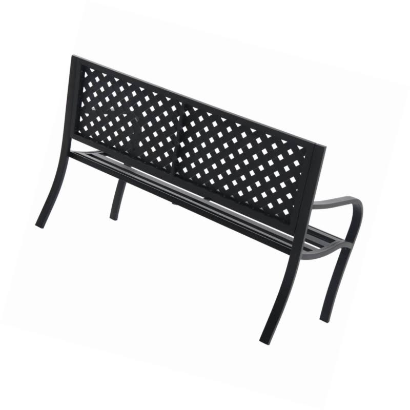 Mainstays Patio and Garden Steel Bench - Black