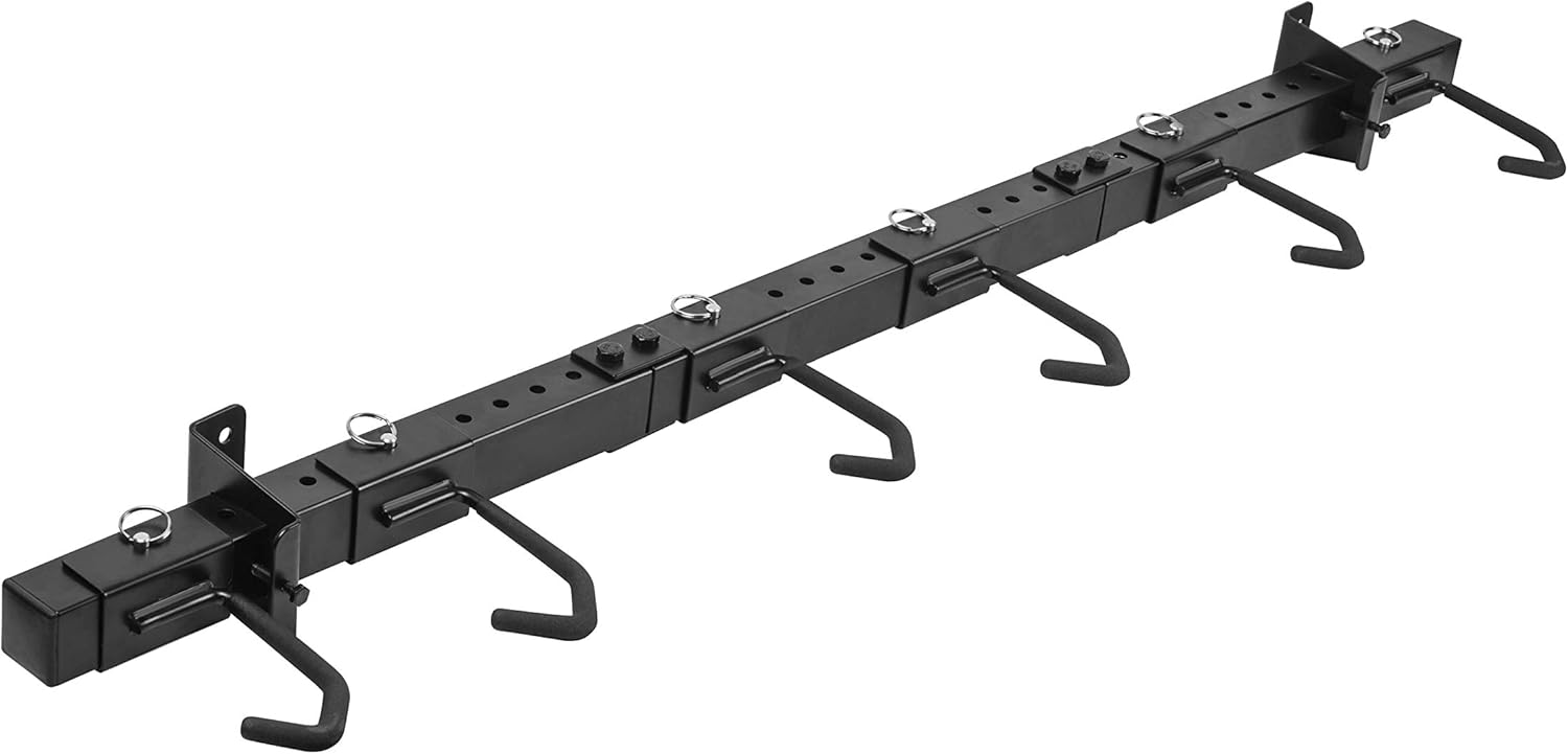 Malson Garage Bike Storage Wall Mount, Garage Organization Bike Hangers and Tool Hanger Adjustable Bike Storage Racks for Garage & Home,Holds 6 Bicycles(45 Inches)