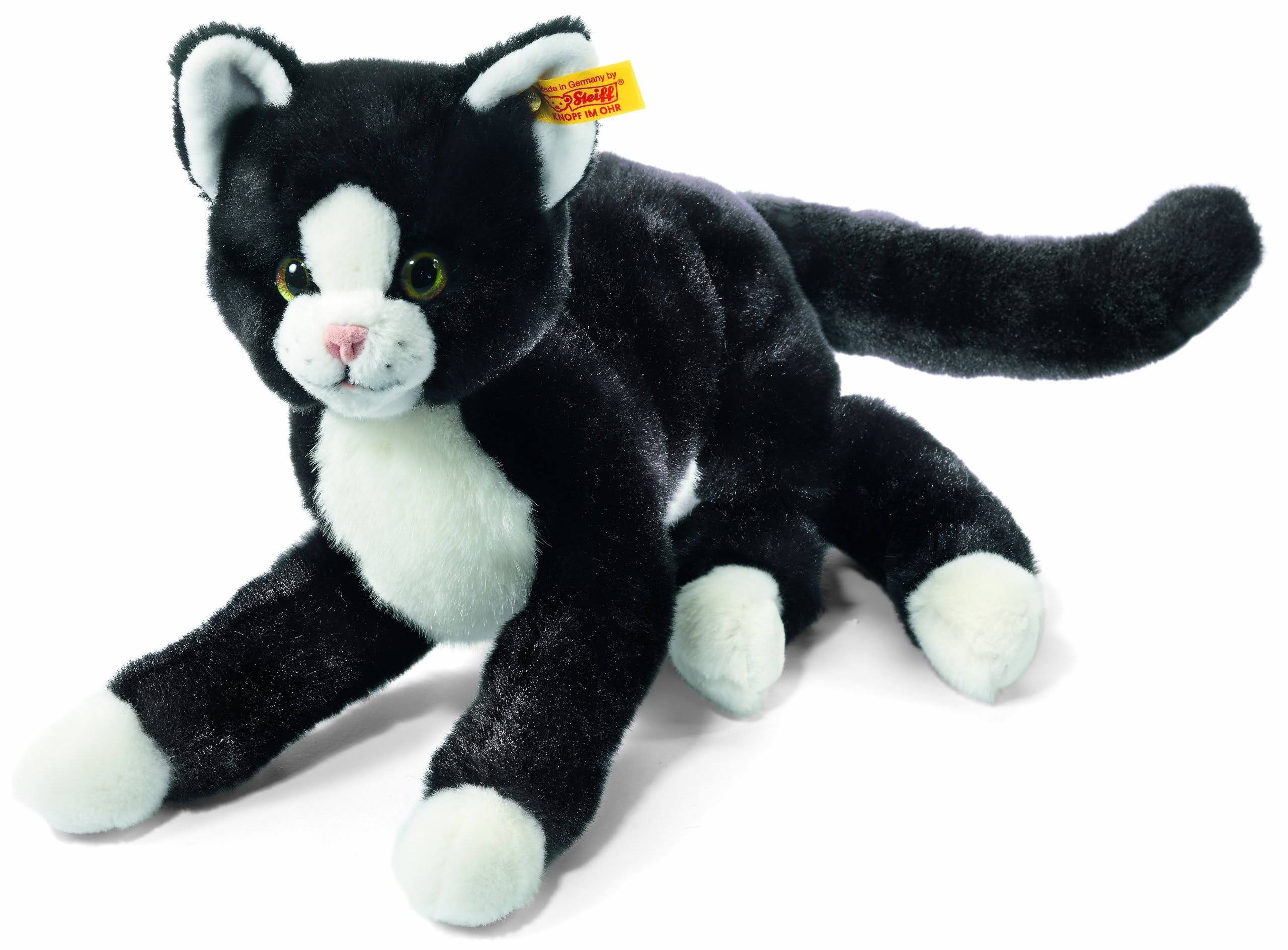Steiff Mimmi Dangling Cat (Black/ White)