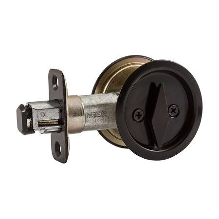 National Hardware N350-355 Privacy Round Pocket Door Latch Oil Rubbed Bronze