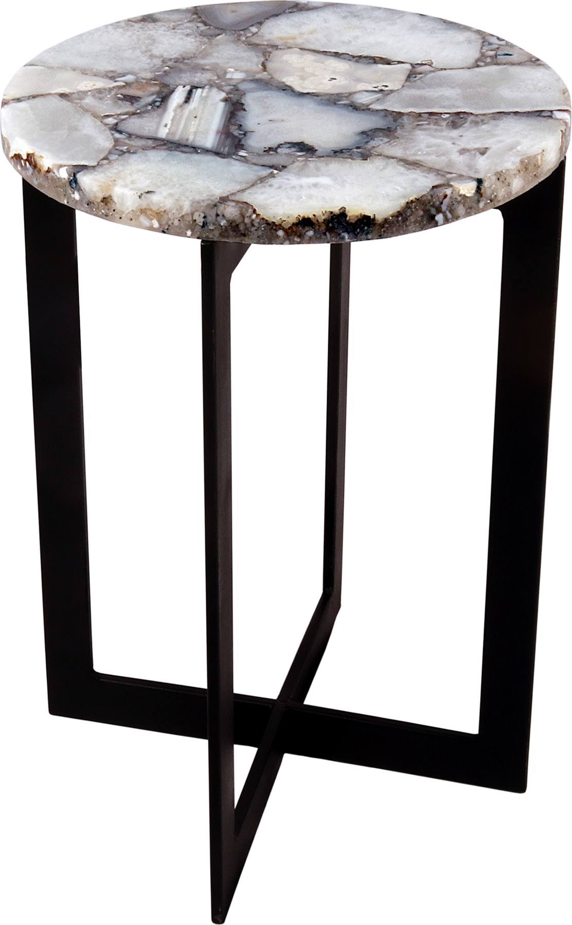 Moe&s Home Collection Blanca Agate Accent Table