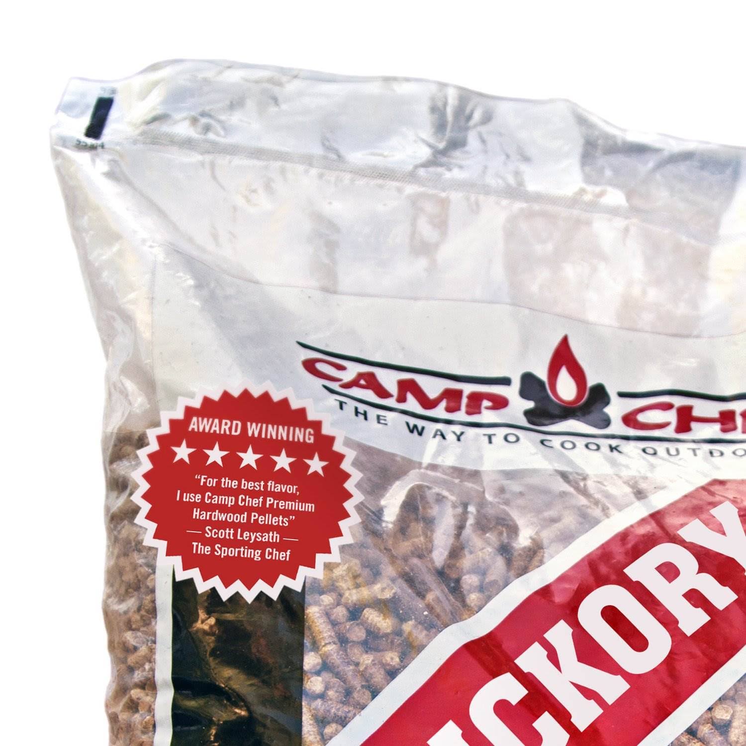 Camp Chef Smoker Grill Premium Hickory Barbecue Hardwood Pellets, 20lbs (3 Pack)