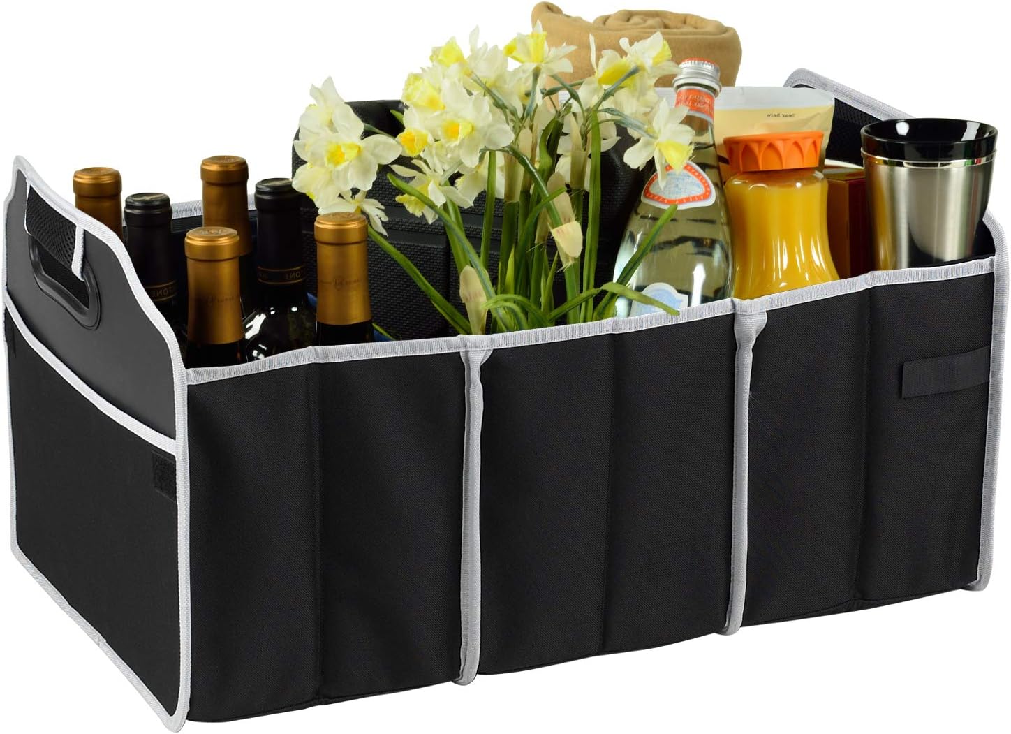 Picnic at Ascot 3 Section Folding Trunk Organizer- Designed & Quality Approved in the USA Pack of 2