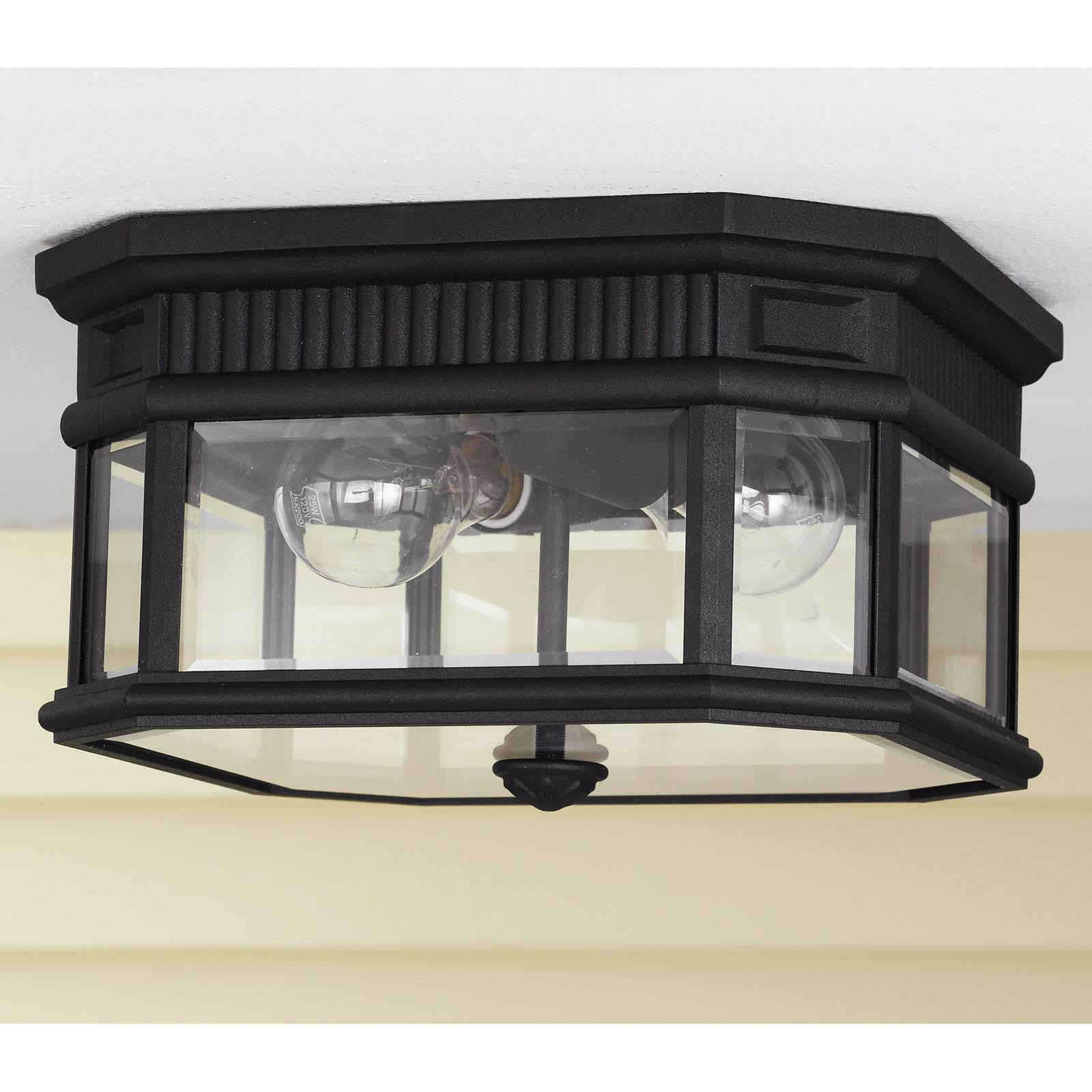 Feiss OL5413BK Cotswold Lane Outdoor Ceiling Light Black