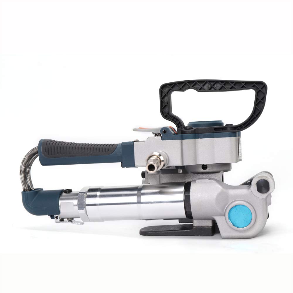 CNCEST Pneumatic Strapping Machine Handheld Semi-Automatic Strapping Tool, Max Tension 3500N,Carton Strapping Machine, for PP/PET 13-19mm