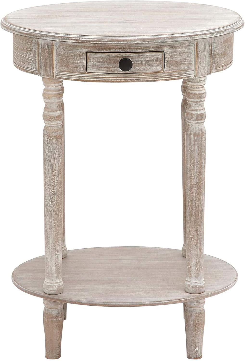 Deco 79 96290 Wood Oval Accent Table, 27