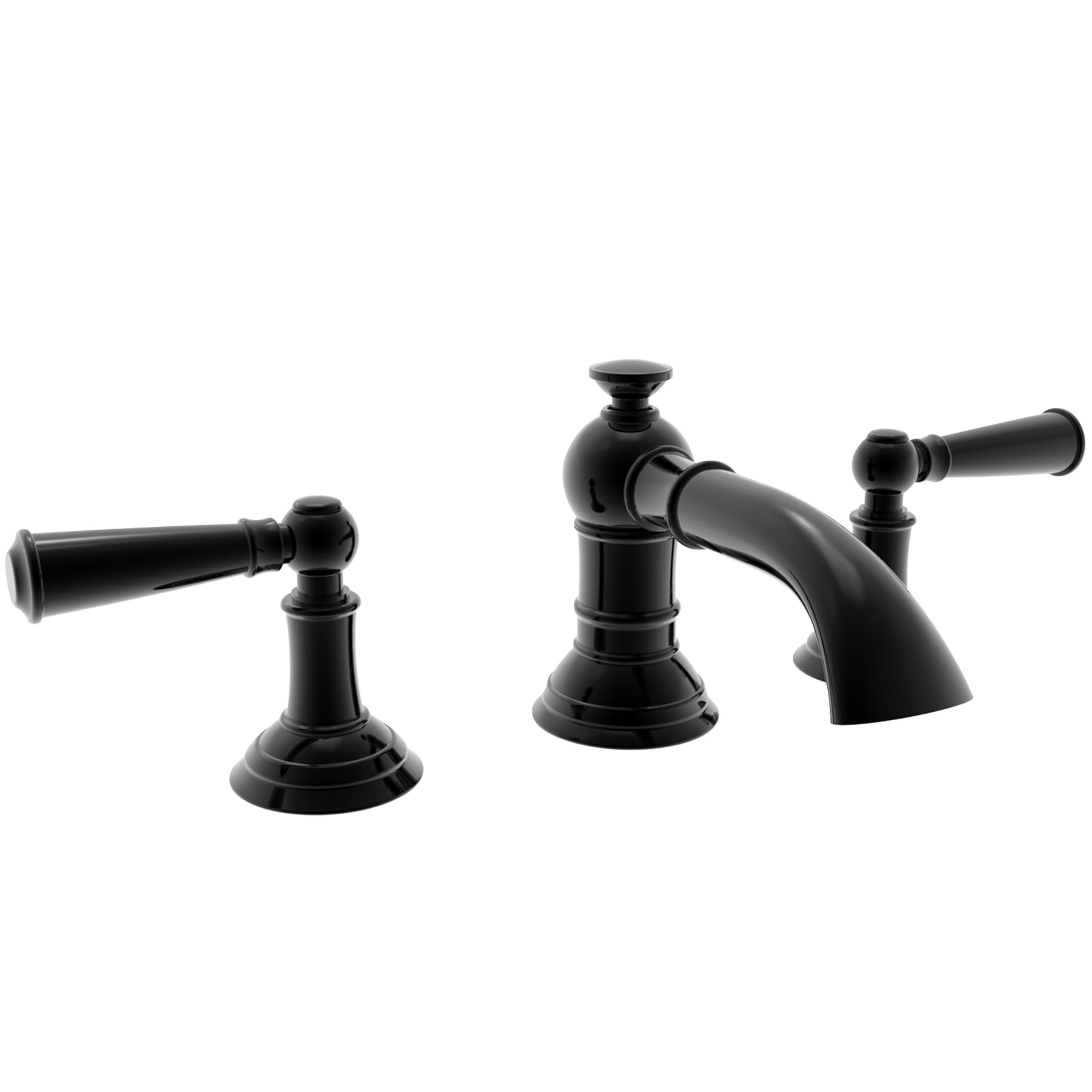 Newport Brass 2430 Aylesbury Gloss Black Widespread Bathroom Faucet