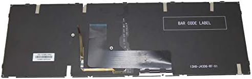 Laptop Keyboard for CLEVO P650 MP-13H83USJ4306 6-80-P6500-012-1 United States US with Black Frame and Backlit Pack of 2