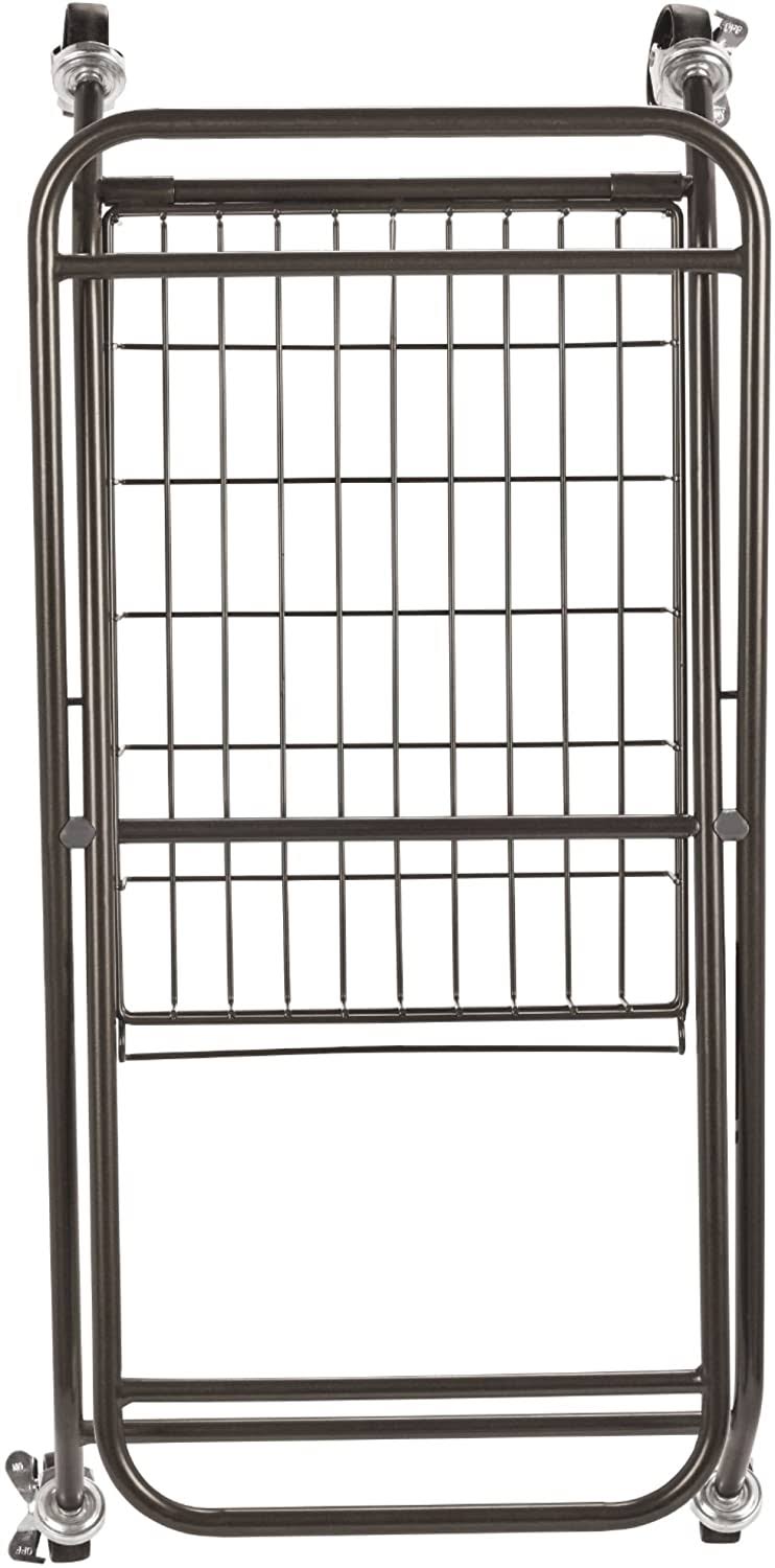 Artesa Verona Laundry Cart with Removable Basket, Antique Black