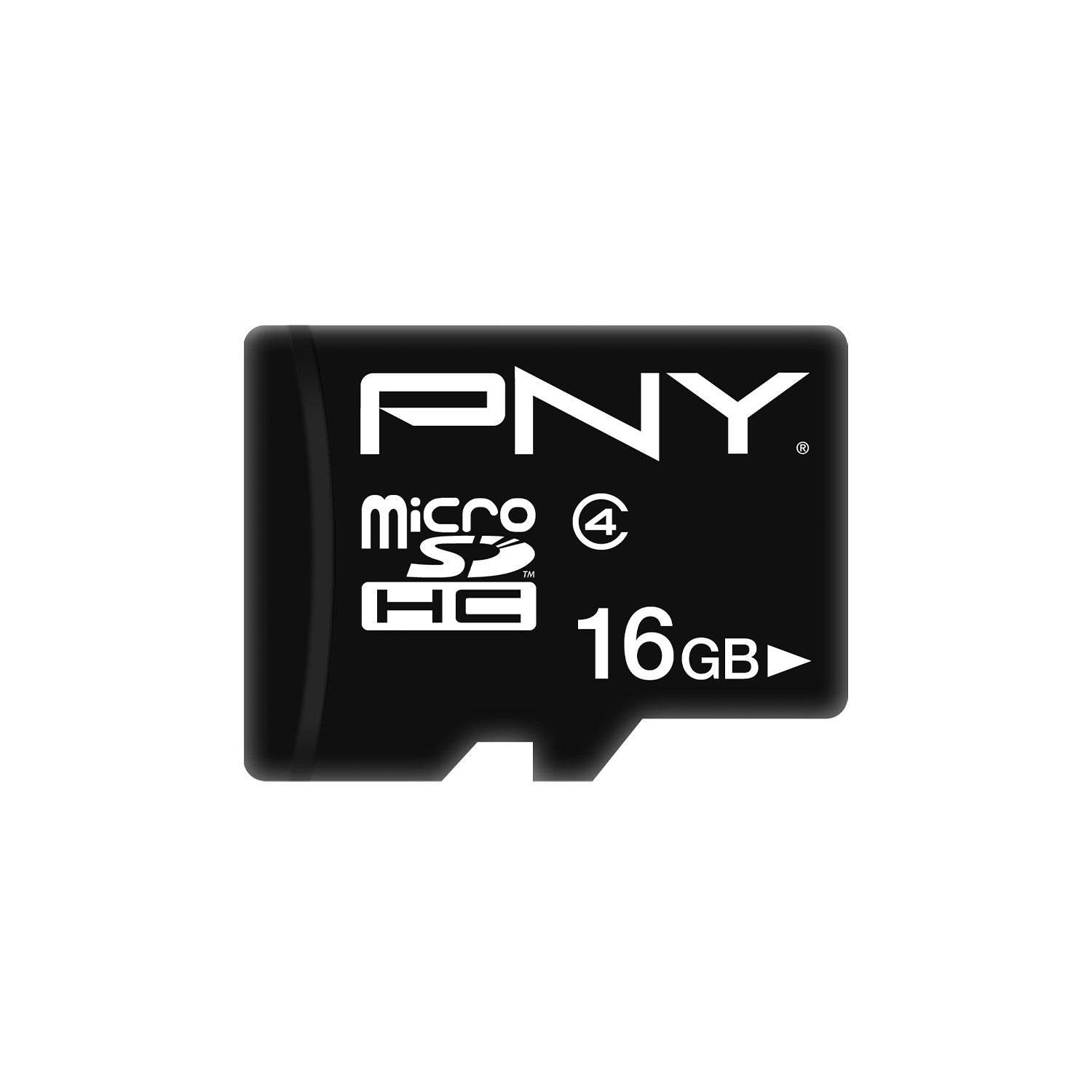 PNY 16GB Performance Class 4 microSDHC Flash Memory Card 20-Pack