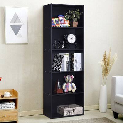 Jakarah 67x22 H x 23.5x22 W Standard Bookcase Latitude Run Color: Black