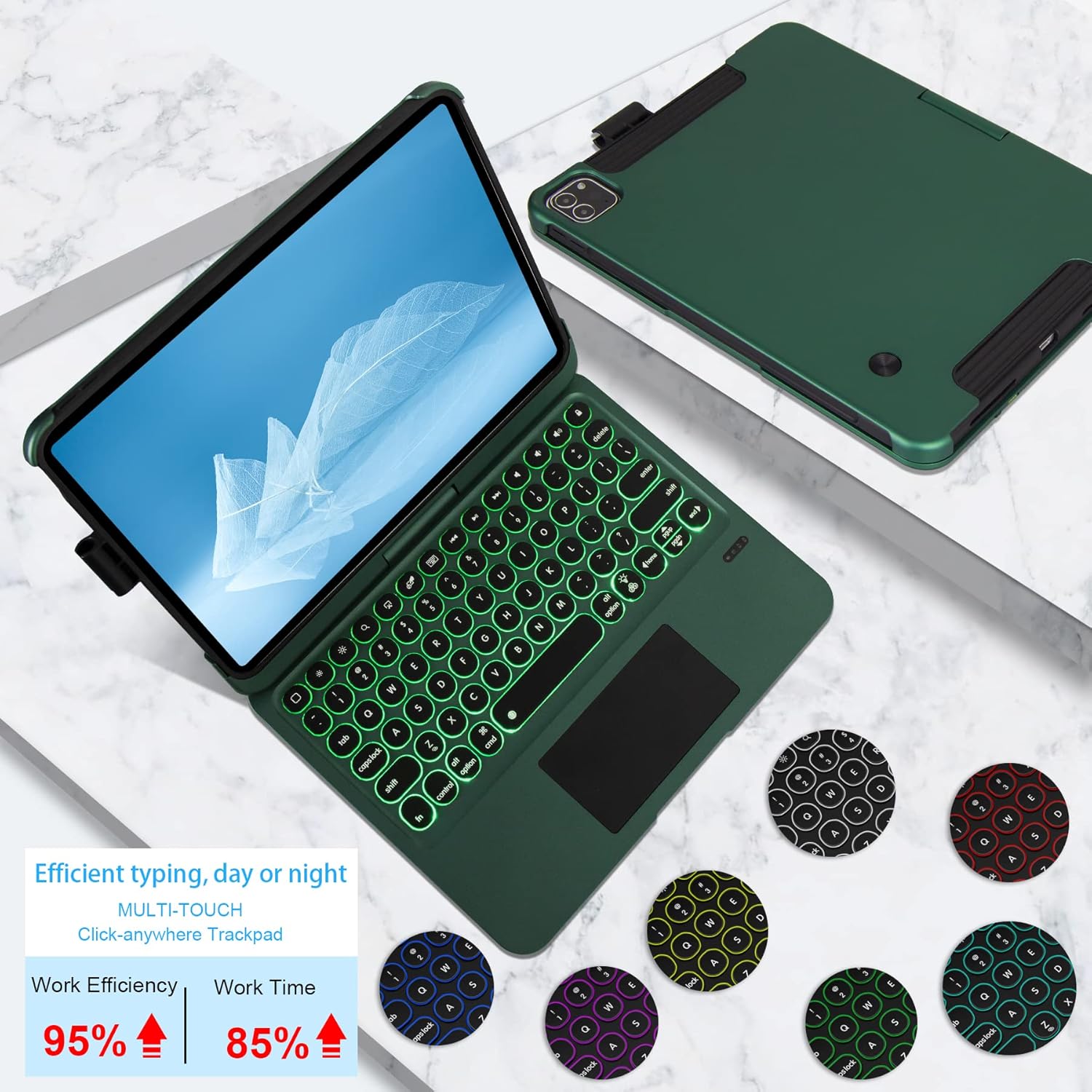 BJCGFVH6 iPad Keyboard Case for iPad Air 5th 4th Generation & iPad Pro 11