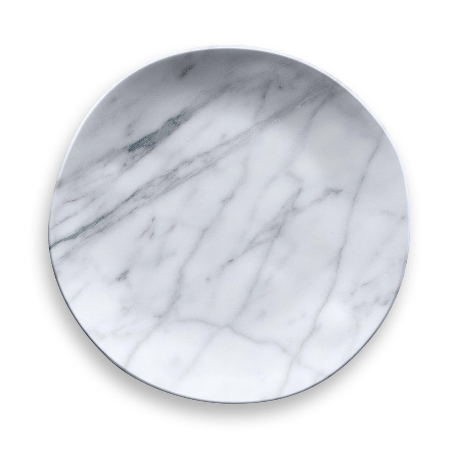 Carrara Marble Dinner PLATE, 10.5 inch,Melamine,Pack of 6 ea