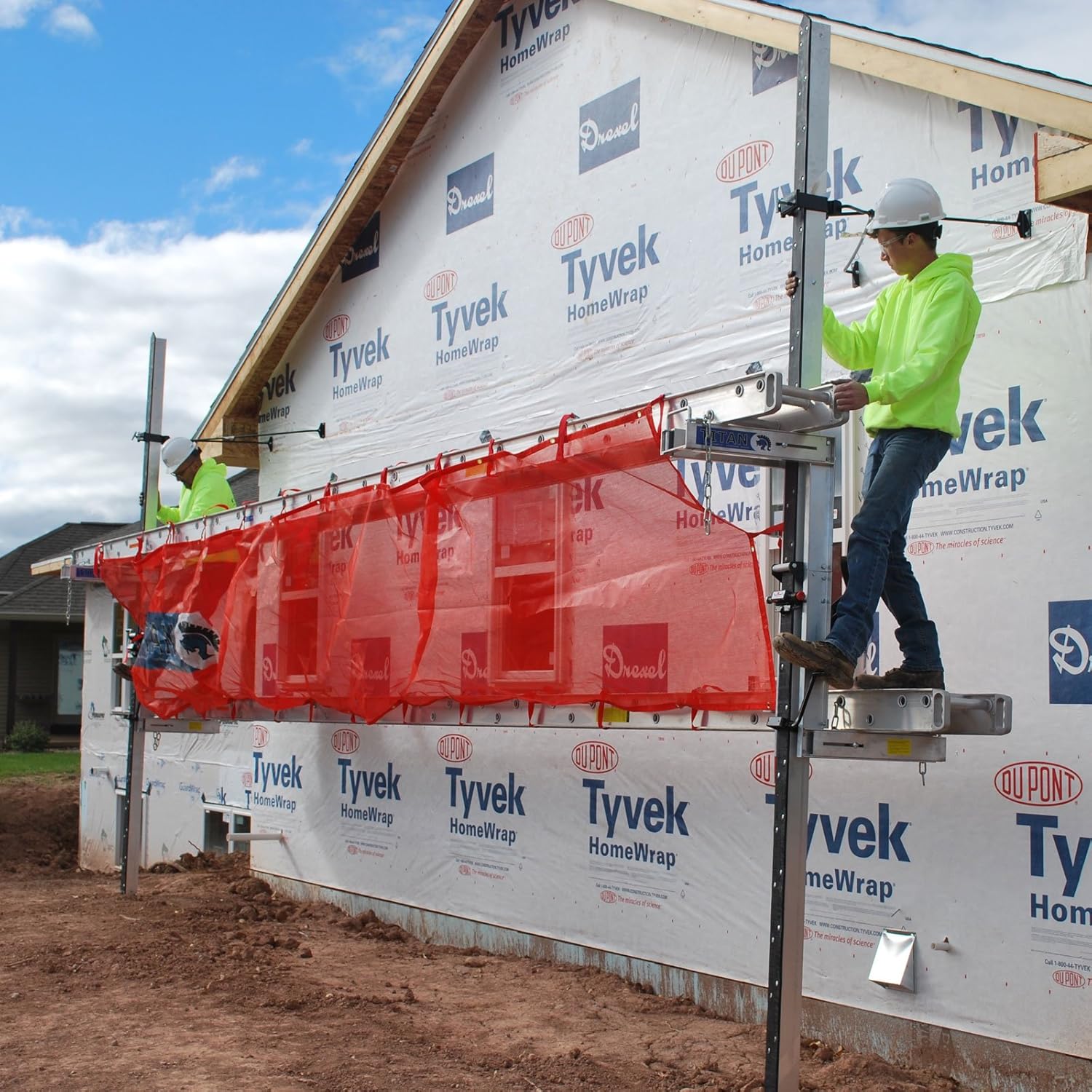 Titan,Pump Jack Safety NET, 22' Long