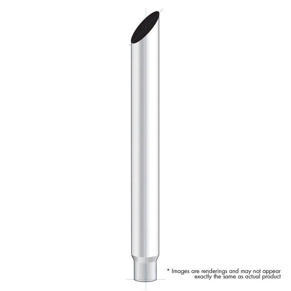 United Pacific 7x22 Mitred Reduce to 5x22 O.D. Bottom Exhaust - 48x22 L