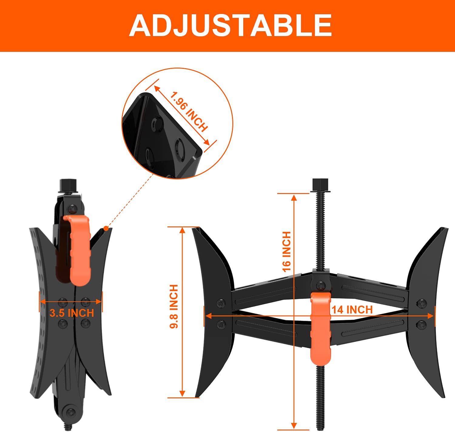 HODIAL Camper Wheel Stabilizer X Shaped Chocks for RV Travel Trailer, Anti-Move Camper Tire Wheel Chock Stabilizers Scissor 2 Sets with Accessories