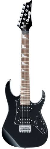 Ibanez GRGM21BKN Mikro 3/4 Electric Guitar w/Humbuckers Black Night