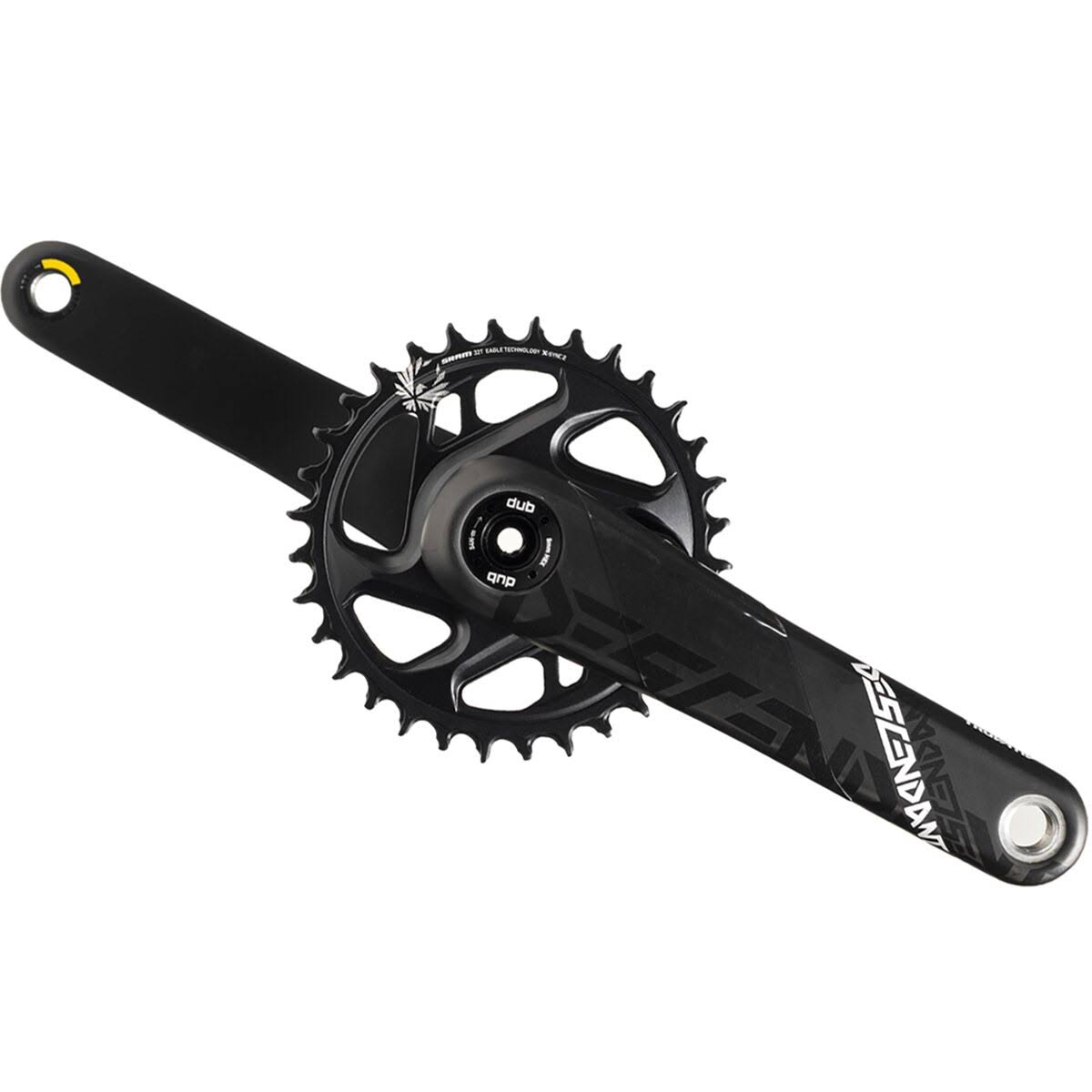 TruVativ Descendant Carbon Eagle Dub Crankset Black, 170mm/32T