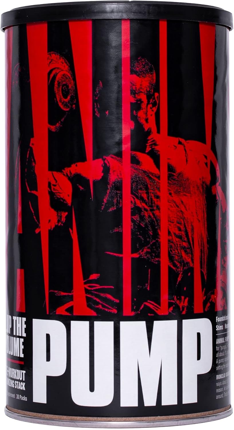 Animal Pump – Preworkout - Vein Popping Pumps – Energy and Focus – Creatine – Nitric Oxide – Easy to Remove Stimulant Pill for Anytime Workouts – 30 Packs Pack of 2